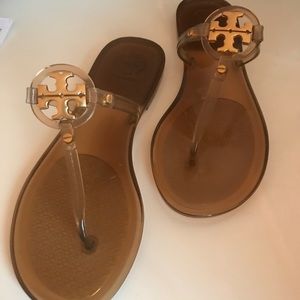 Tan Tory Burch Sandals